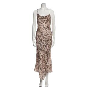 Alice + Olivia HARMONY Animal Print Maxi Dress 6 MED